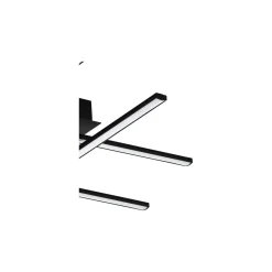 Eglo Vägg och Taklampa Lasana 3 Stål Aluminium Svart 5.3W 700lm - 830 Varm Vit | IP20