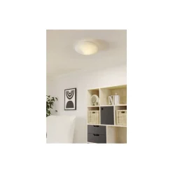 Eglo Vägg och Taklampa Mars Stål Vit | IP20 - Passande för 1x E27
