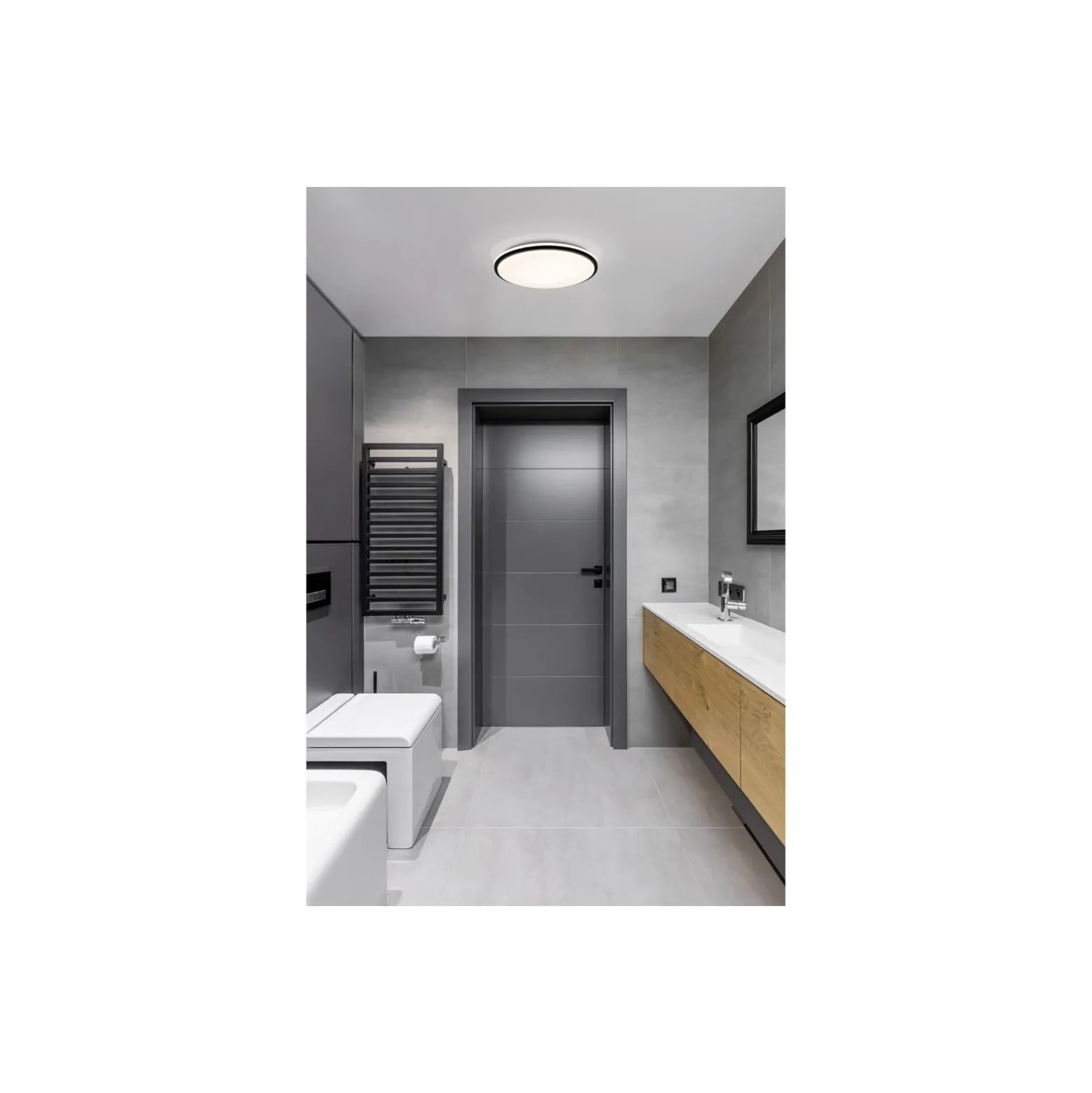 Eglo Vägg och Taklampa Pinetto Stål Vit 15.6W 1900lm - 840 Kallvit | IP44