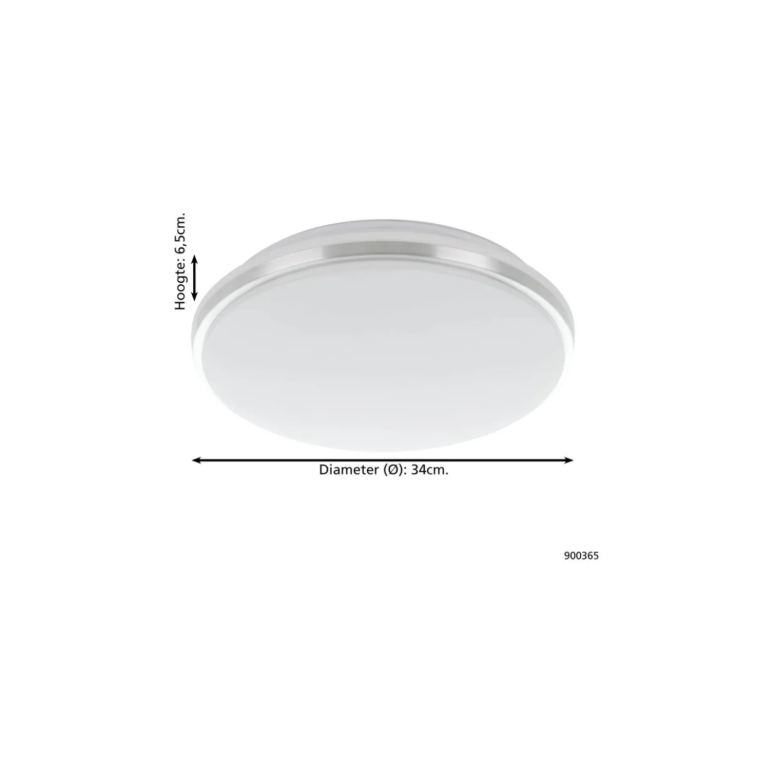 Eglo Vägg och Taklampa Pinetto Stål Vit 15.6W 1900lm - 840 Kallvit | IP44