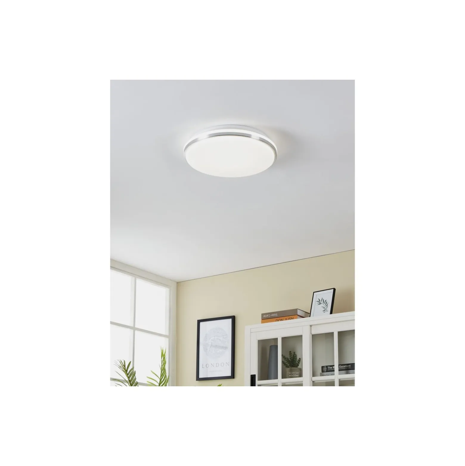 Eglo Vägg och Taklampa Pinetto Stål Vit 15.6W 1900lm - 840 Kallvit | IP44