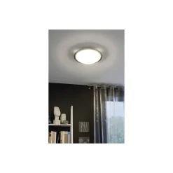 Eglo Vägg och Taklampa Planet Stål Satin Nickel | IP20 - Passande för 1x E27