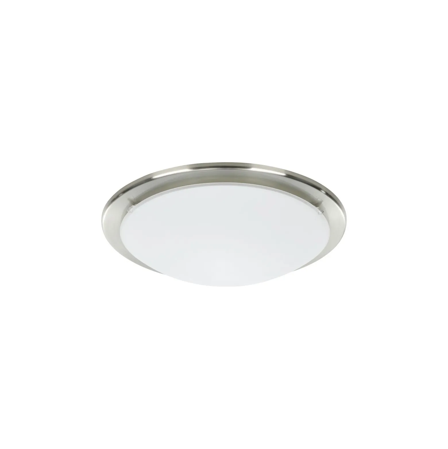 Eglo Vägg och Taklampa Planet Stål Satin Nickel | IP20 - Passande för 1x E27