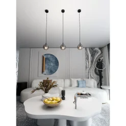 Emibig Pendellampa Cosmo Stål Svart | Passande för 1x E14 - Max 10W