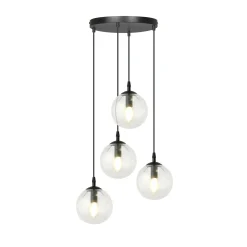 Emibig Pendellampa Cosmo Stål Svart | Passande för 4x E14 - Max 10W