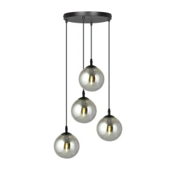 Emibig Pendellampa Cosmo Stål Svart | Passande för 4x E14 - Max 10W