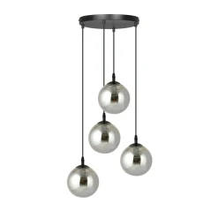 Emibig Pendellampa Cosmo Stål Svart | Passande för 4x E14 - Max 10W