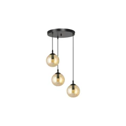 Emibig Pendellampa Cosmo Stål Svart | Passande för 3x E14 - Max 10W