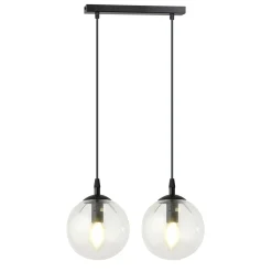 Emibig Pendellampa Cosmo Stål Svart | Passande för 2x E14 - Max 10W