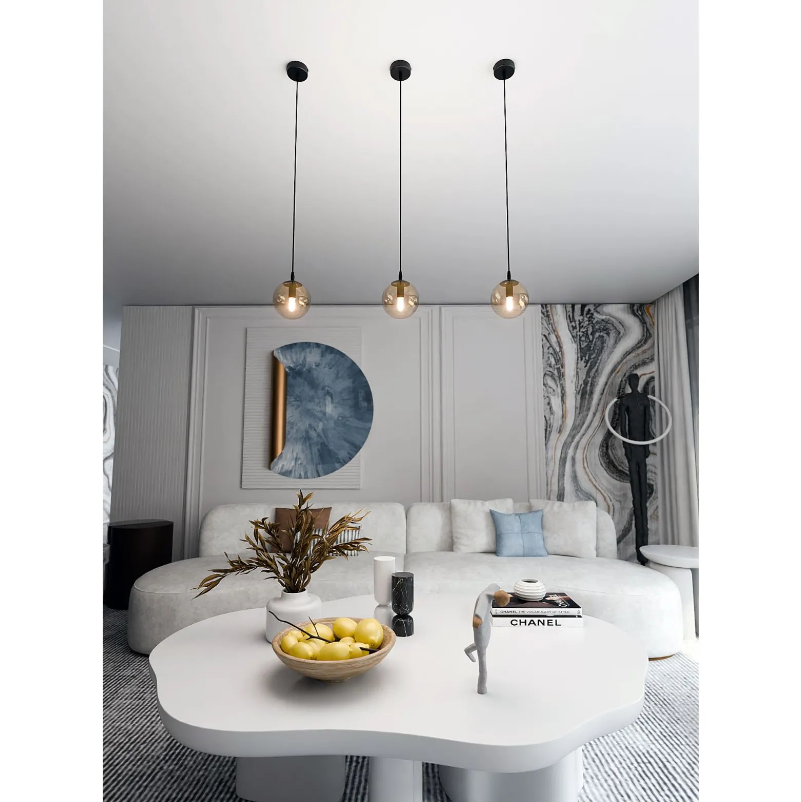 Emibig Pendellampa Cosmo Stål Svart | Passande för 1x E14 - Max 10W