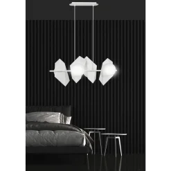 Emibig Pendellampa Drifton Stål Vit | Passande för 4x E14 - Max 10W