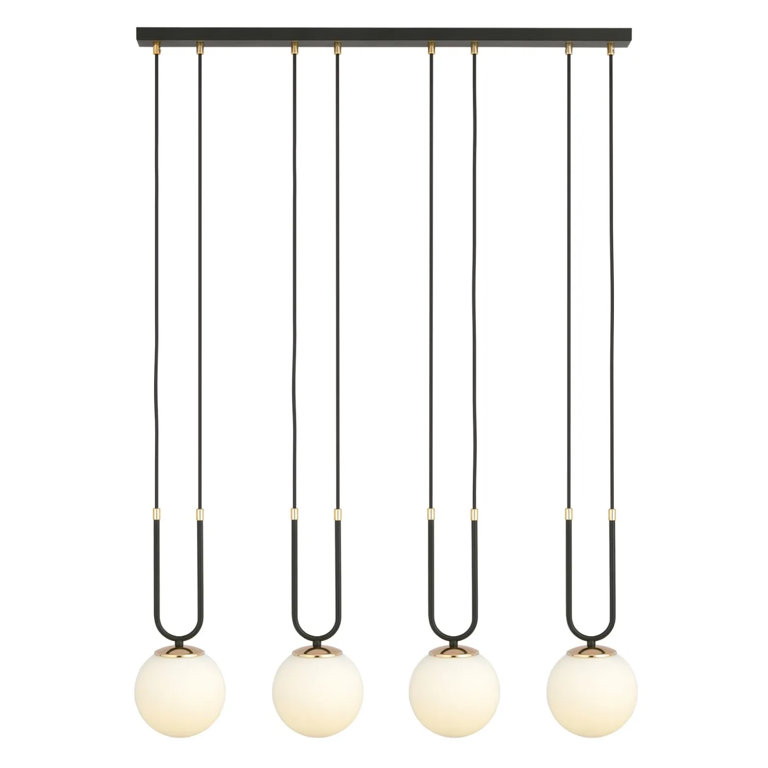 Emibig Pendellampa Glam Stål Svart | Passande för 4x E14 - Max 10W