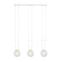Emibig Pendellampa Glam Stål Vit | Passande för 3x E14 - Max 10W