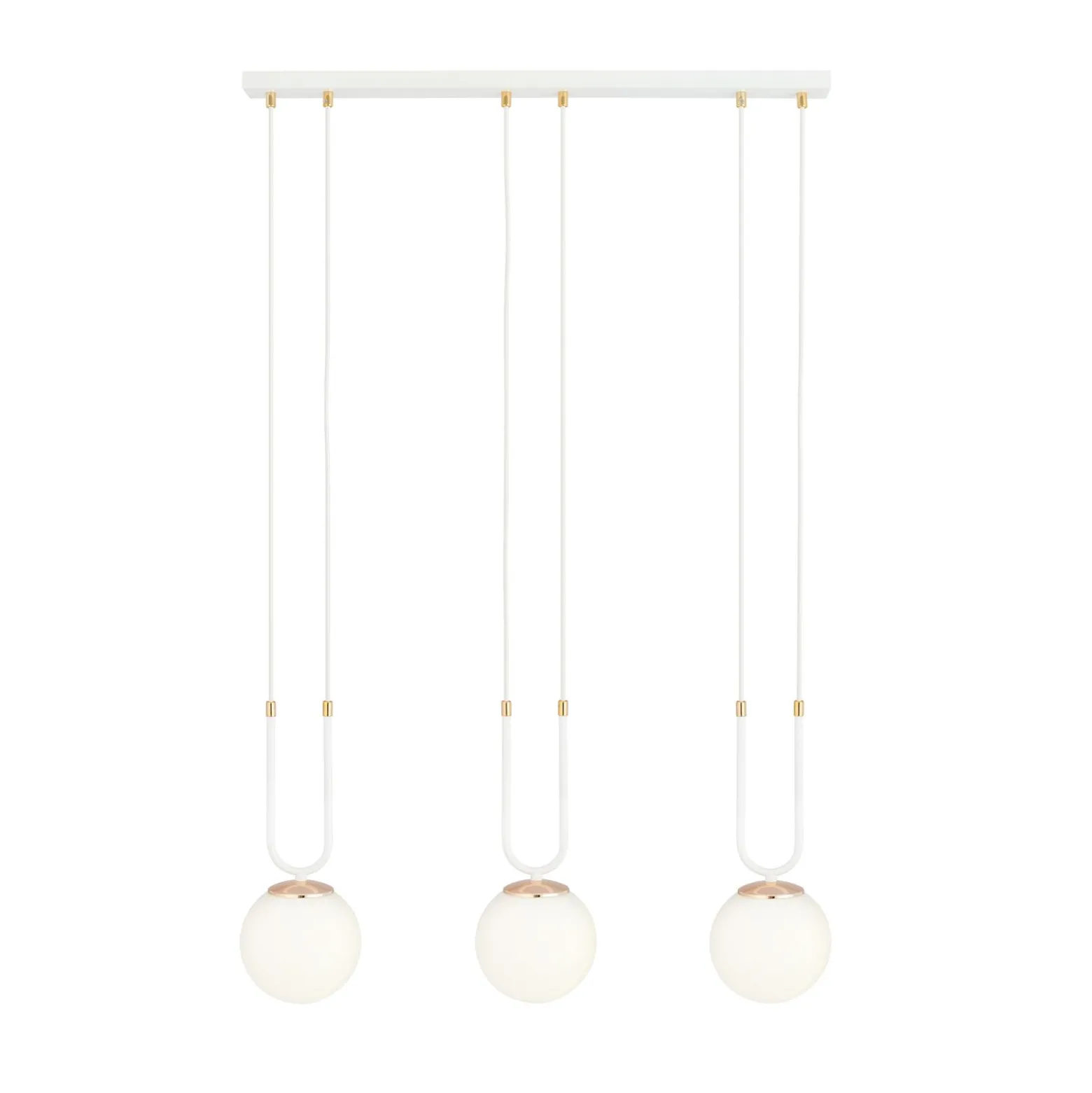 Emibig Pendellampa Glam Stål Vit | Passande för 3x E14 - Max 10W