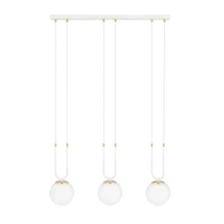 Emibig Pendellampa Glam Stål Vit | Passande för 3x E14 - Max 10W