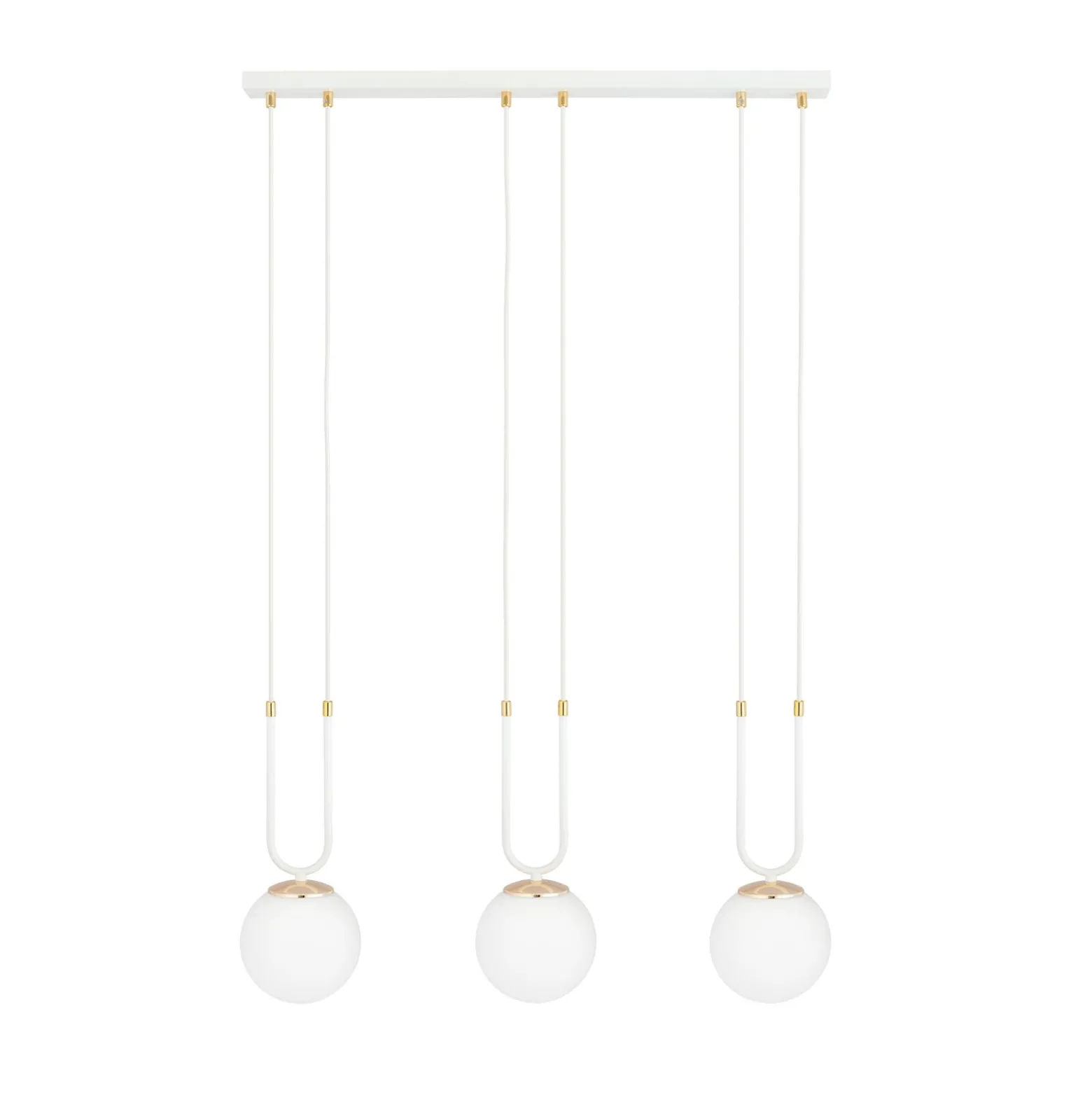 Emibig Pendellampa Glam Stål Vit | Passande för 3x E14 - Max 10W