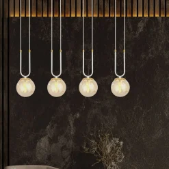 Emibig Pendellampa Glam Stål Vit | Passande för 4x E14 - Max 10W