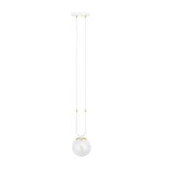 Emibig Pendellampa Glam Stål Vit | Passande för 1x E14 - Max 10W