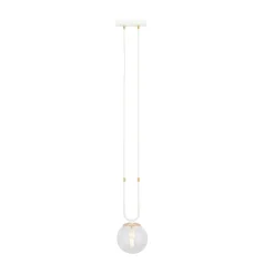 Emibig Pendellampa Glam Stål Vit | Passande för 1x E14 - Max 10W