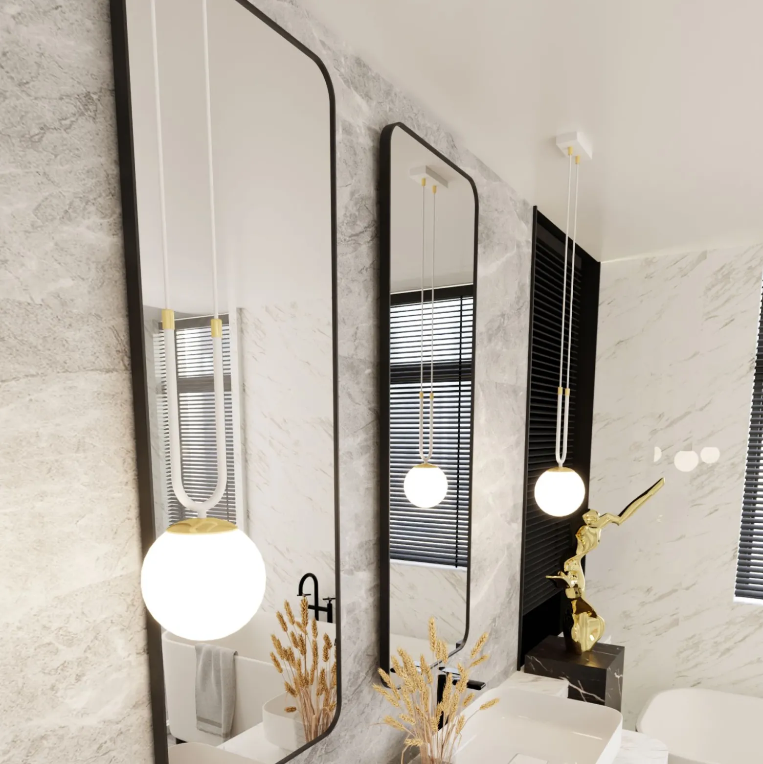 Emibig Pendellampa Glam Stål Vit | Passande för 1x E14 - Max 10W