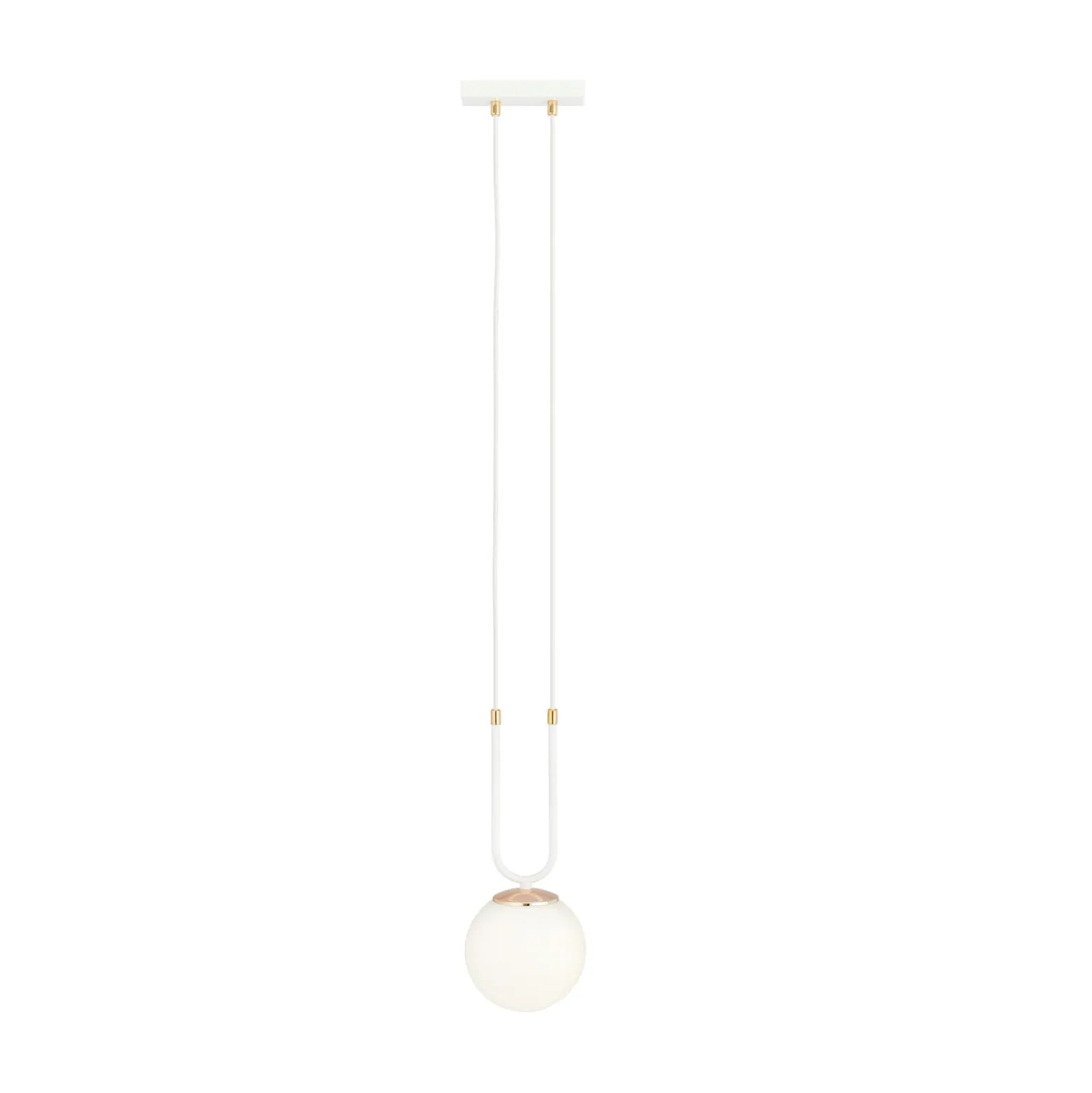 Emibig Pendellampa Glam Stål Vit | Passande för 1x E14 - Max 10W