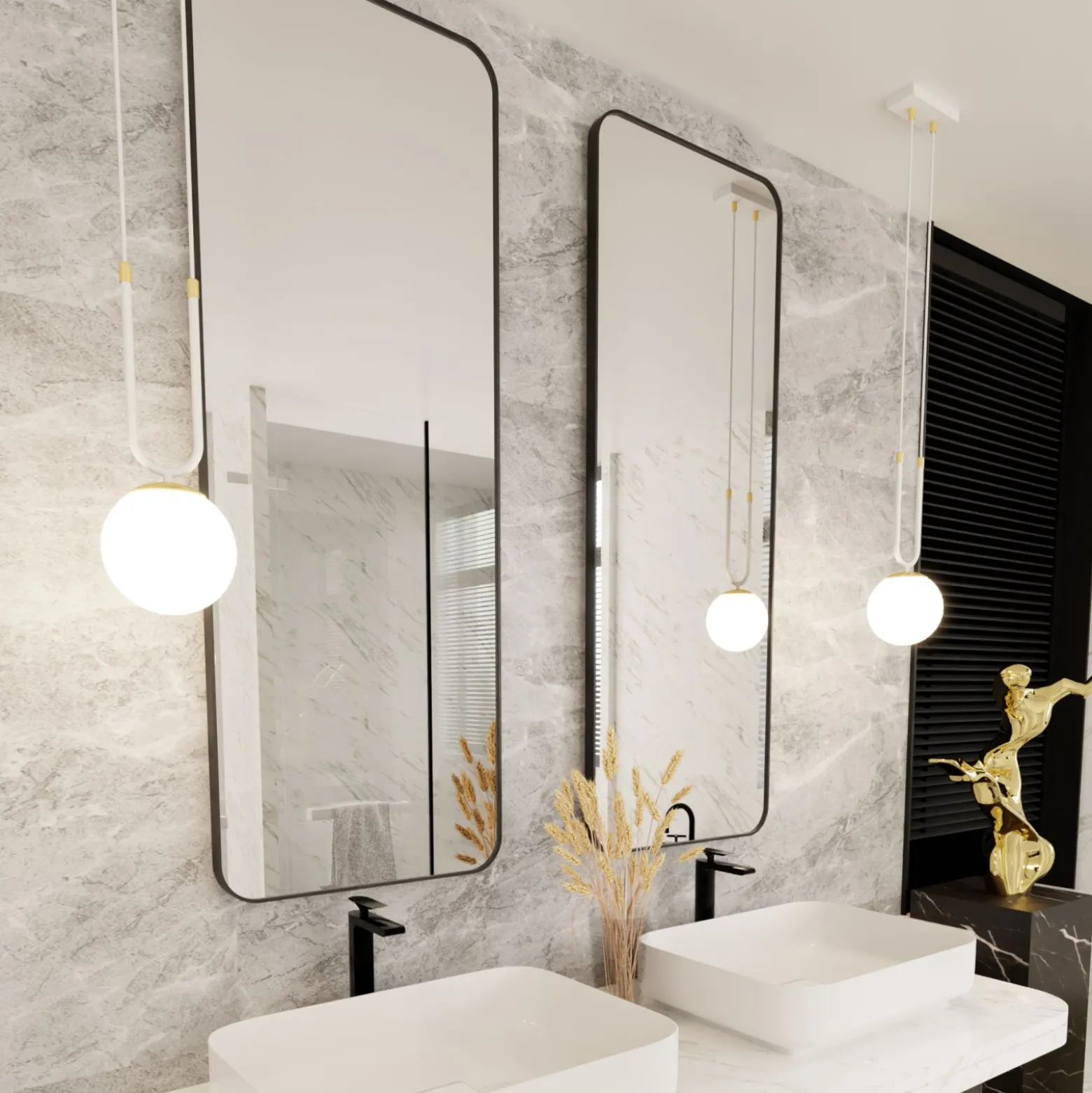 Emibig Pendellampa Glam Stål Vit | Passande för 1x E14 - Max 10W
