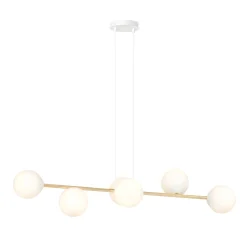 Emibig Pendellampa Gravity Stål Vit | Passande för 6x E14 - Max 10W