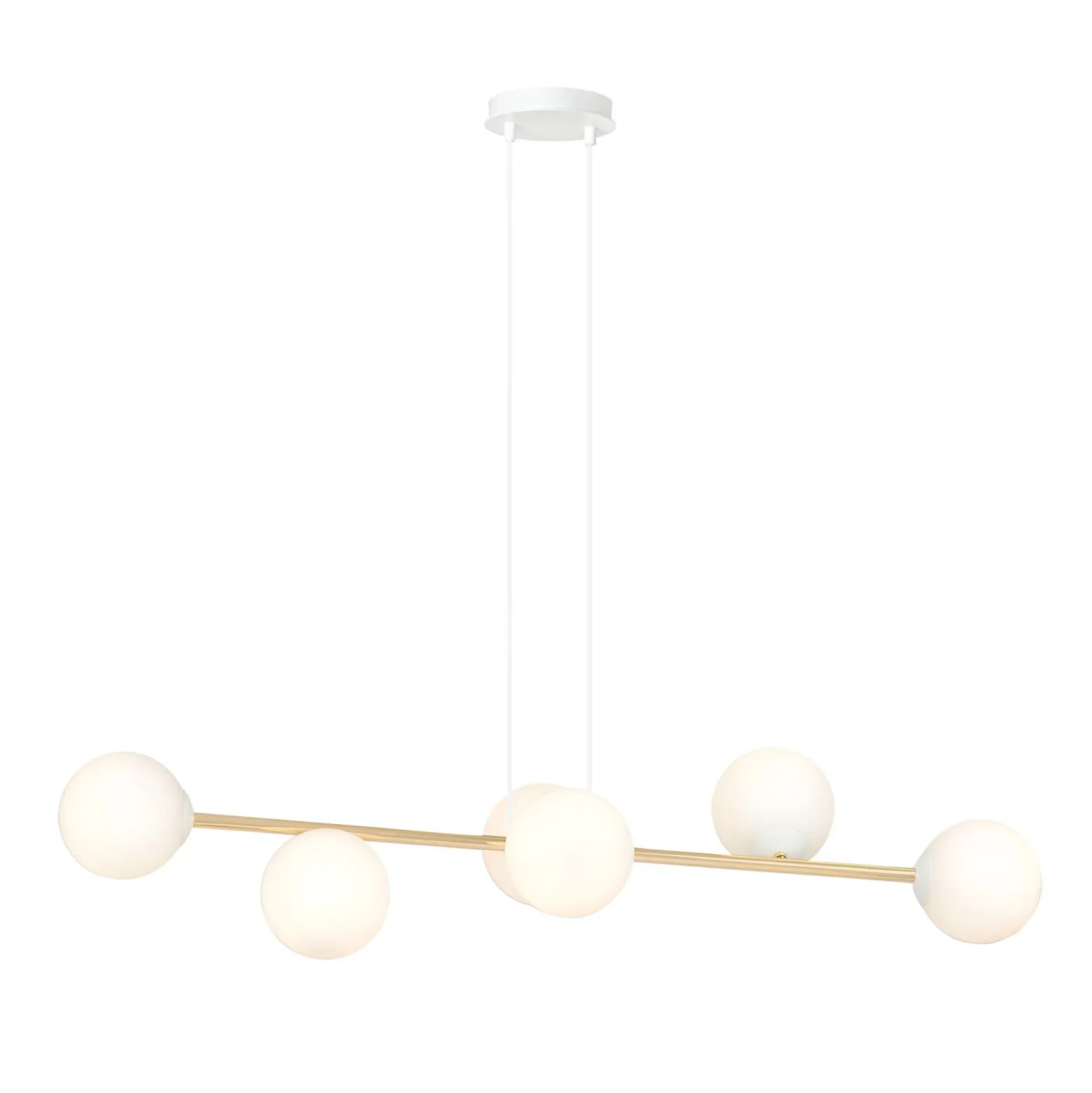 Emibig Pendellampa Gravity Stål Vit | Passande för 6x E14 - Max 10W