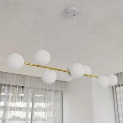 Emibig Pendellampa Gravity Stål Vit | Passande för 8x E14 - Max 10W