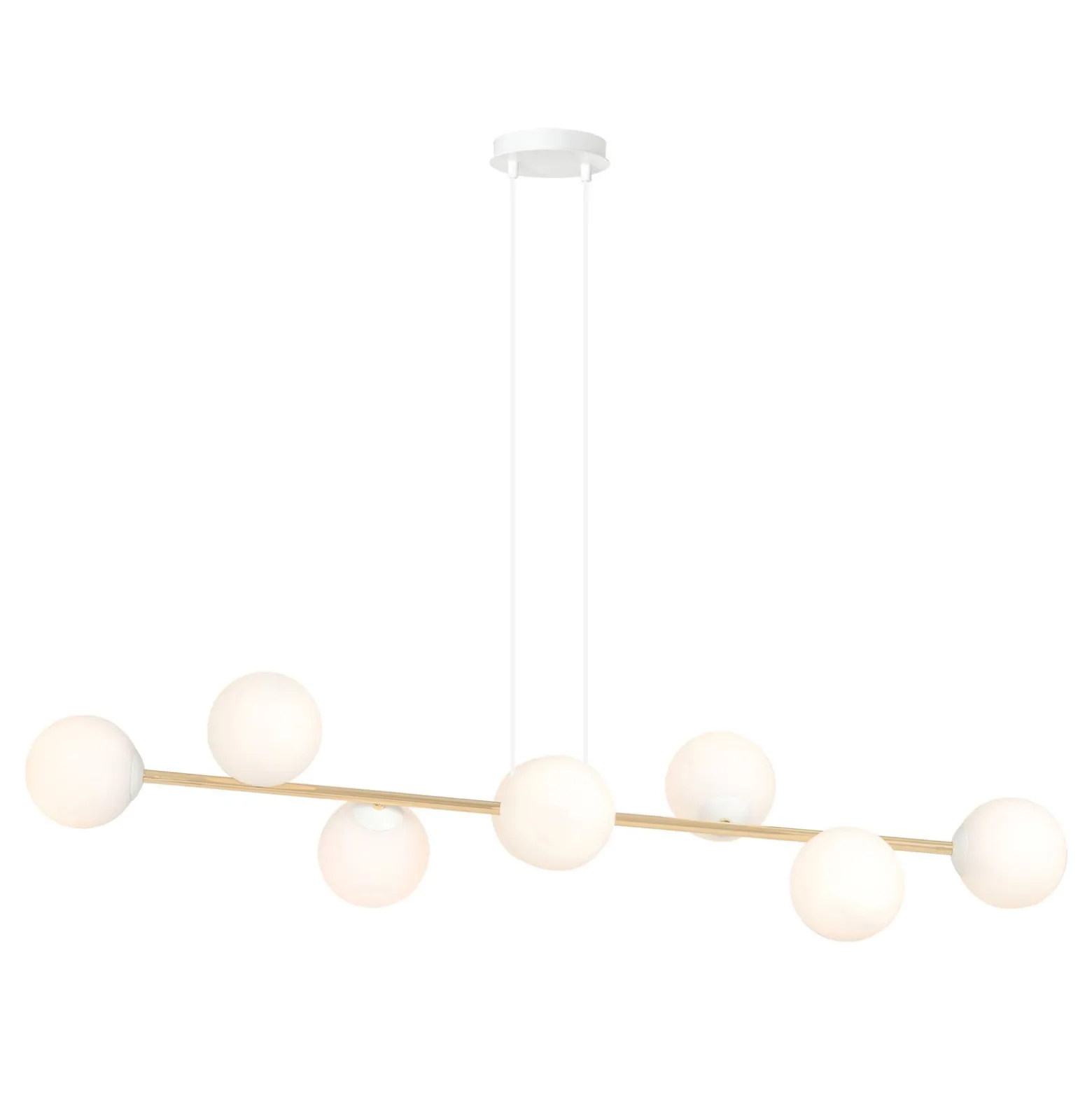 Emibig Pendellampa Gravity Stål Vit | Passande för 8x E14 - Max 10W