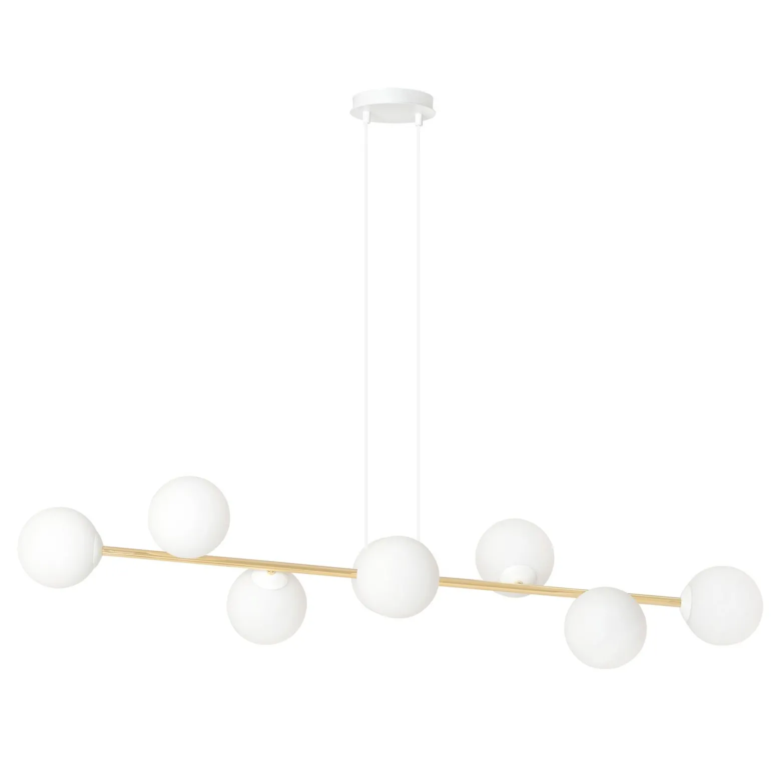 Emibig Pendellampa Gravity Stål Vit | Passande för 8x E14 - Max 10W