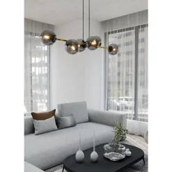 Emibig Pendellampa Gravity Stål Svart | Passande för 6x E14 - Max 10W