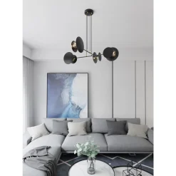 Emibig Pendellampa Idea Stål Svart | Passande för 4x E27 - Max 10W