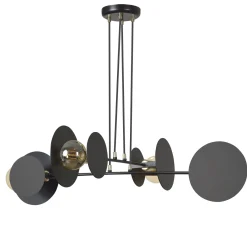 Emibig Pendellampa Idea Stål Svart | Passande för 4x E27 - Max 10W