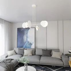 Emibig Pendellampa Idea Stål Vit | Passande för 4x E27 - Max 10W
