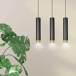 Emibig Pendellampa Kibo Stål Svart | Passande för 3x GU10 - Max 10W