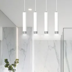 Emibig Pendellampa Kibo Stål Vit | Passande för 4x GU10 - Max 10W