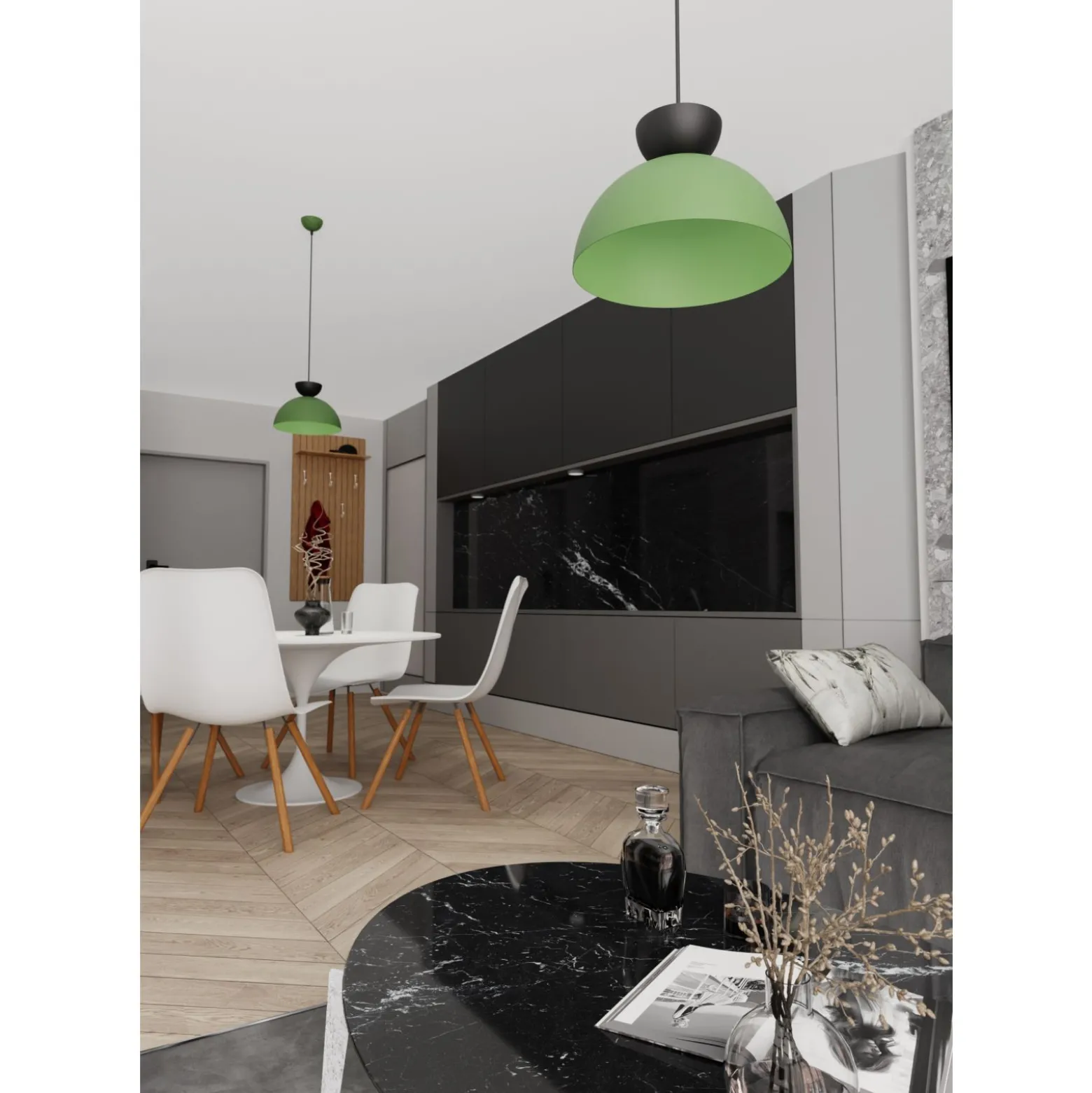 Emibig Pendellampa Lunaro Stål Svart | Passande för 1x GX53 - Max 12W