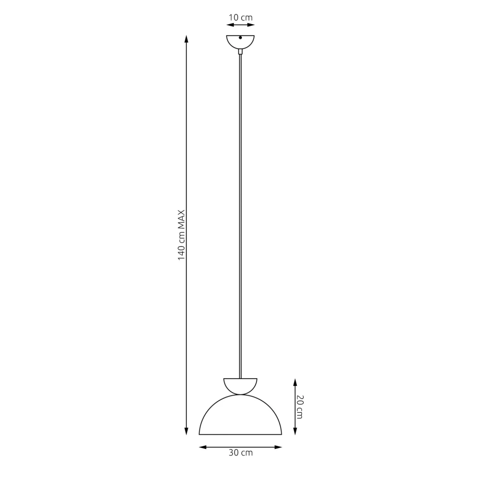 Emibig Pendellampa Lunaro Stål Svart | Passande för 1x GX53 - Max 12W