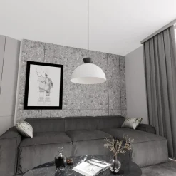 Emibig Pendellampa Lunaro Stål Vit | Passande för 1x GX53 - Max 12W