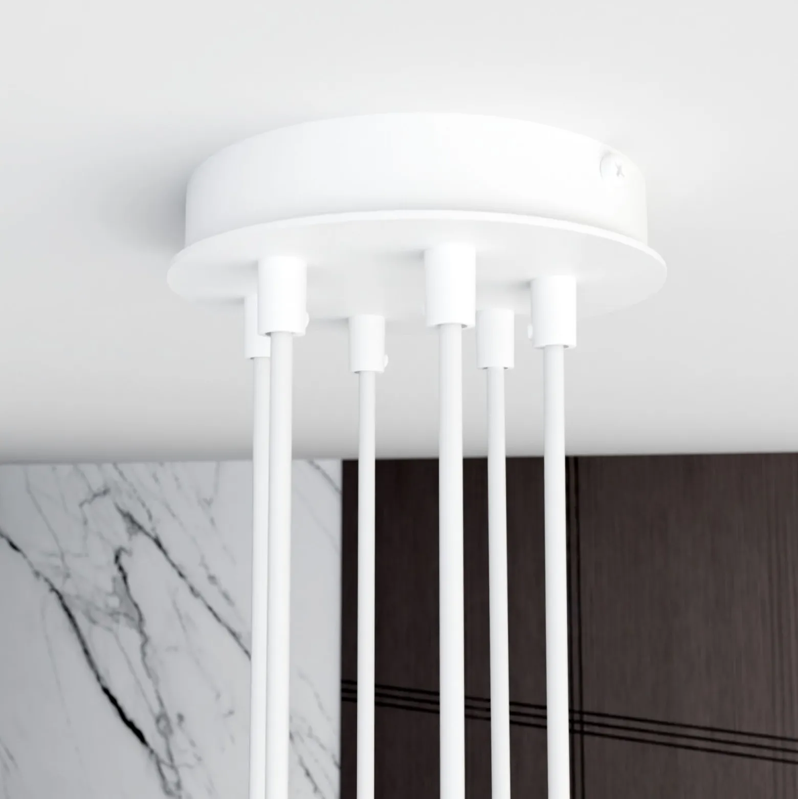 Emibig Pendellampa Modus Stål Vit | Passande för 6x GX53 - Max 12W