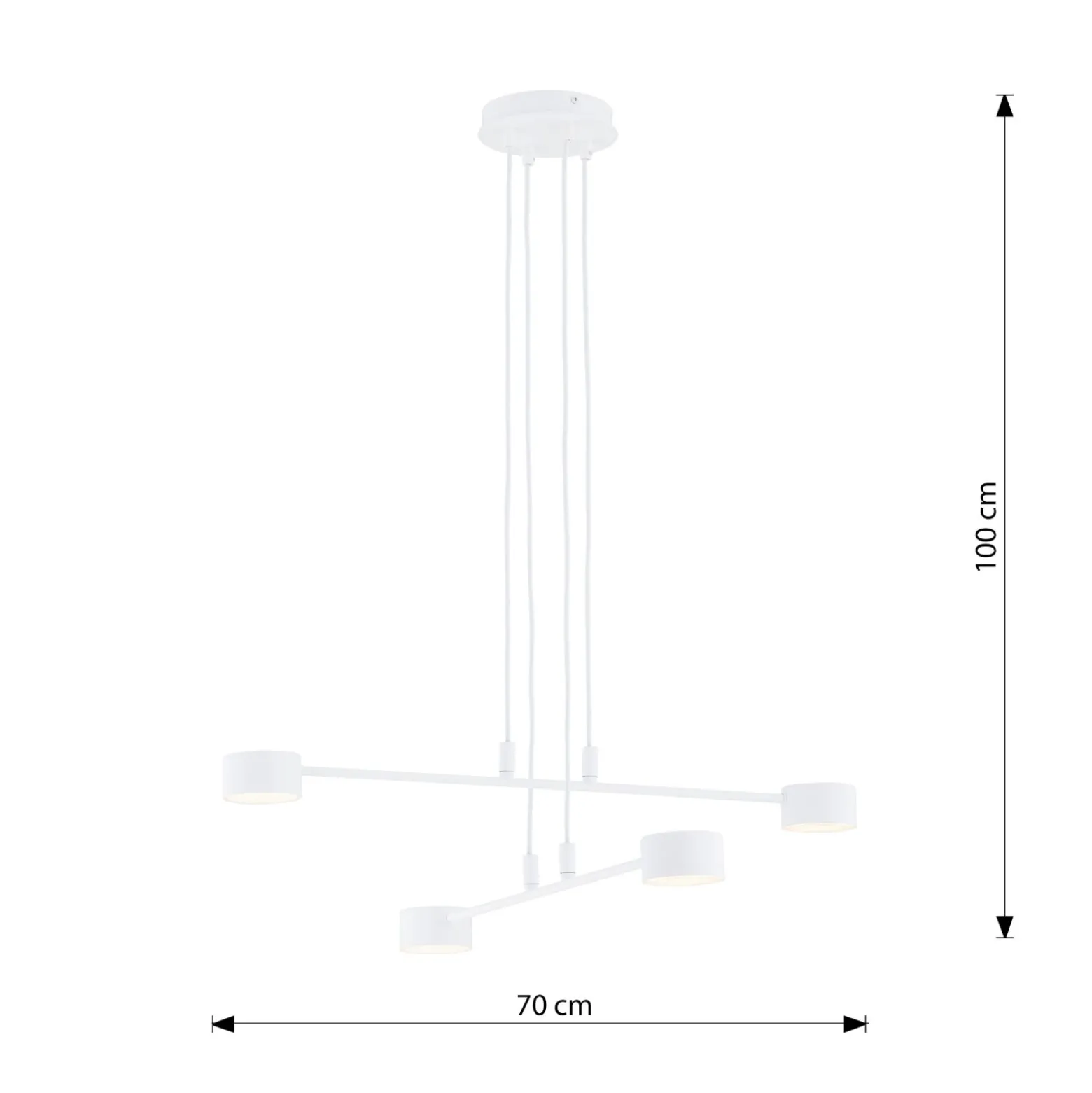 Emibig Pendellampa Modus Stål Vit | Passande för 5x GX53 - Max 12W