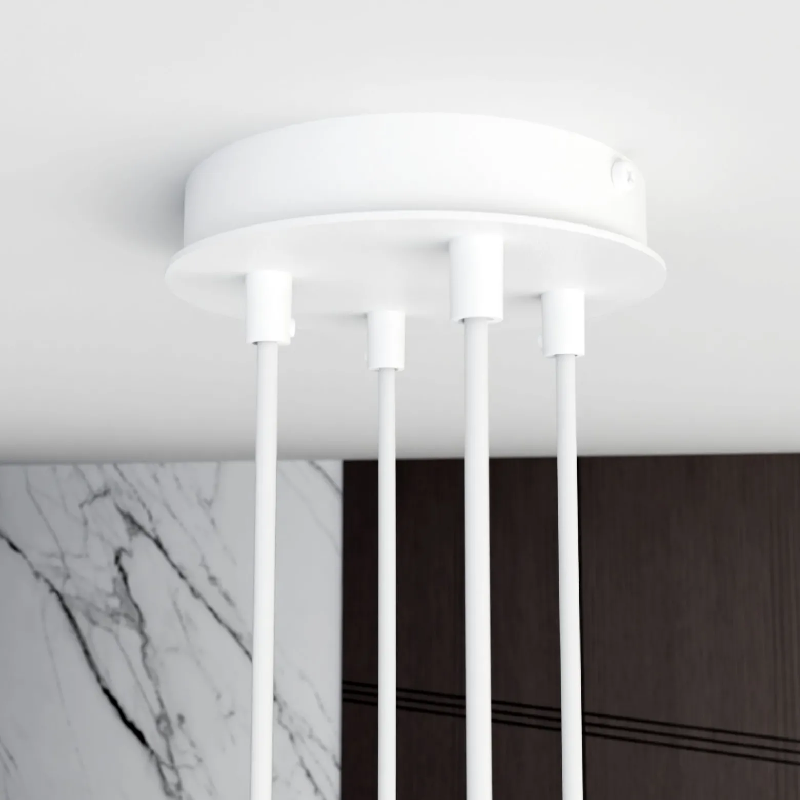 Emibig Pendellampa Modus Stål Vit | Passande för 5x GX53 - Max 12W