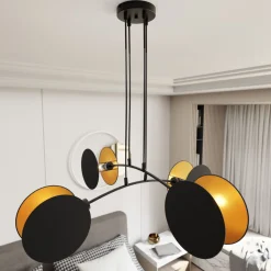 Emibig Pendellampa Motif Stål Svart | Passande för 4x E27 - Max 15W