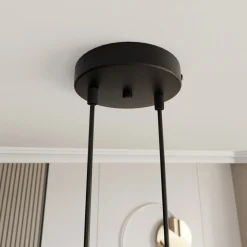 Emibig Pendellampa Motif Stål Svart | Passande för 2x E27 - Max 15W