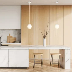Emibig Pendellampa Royal Stål Vit | Passande för 1x E14 - Max 10W