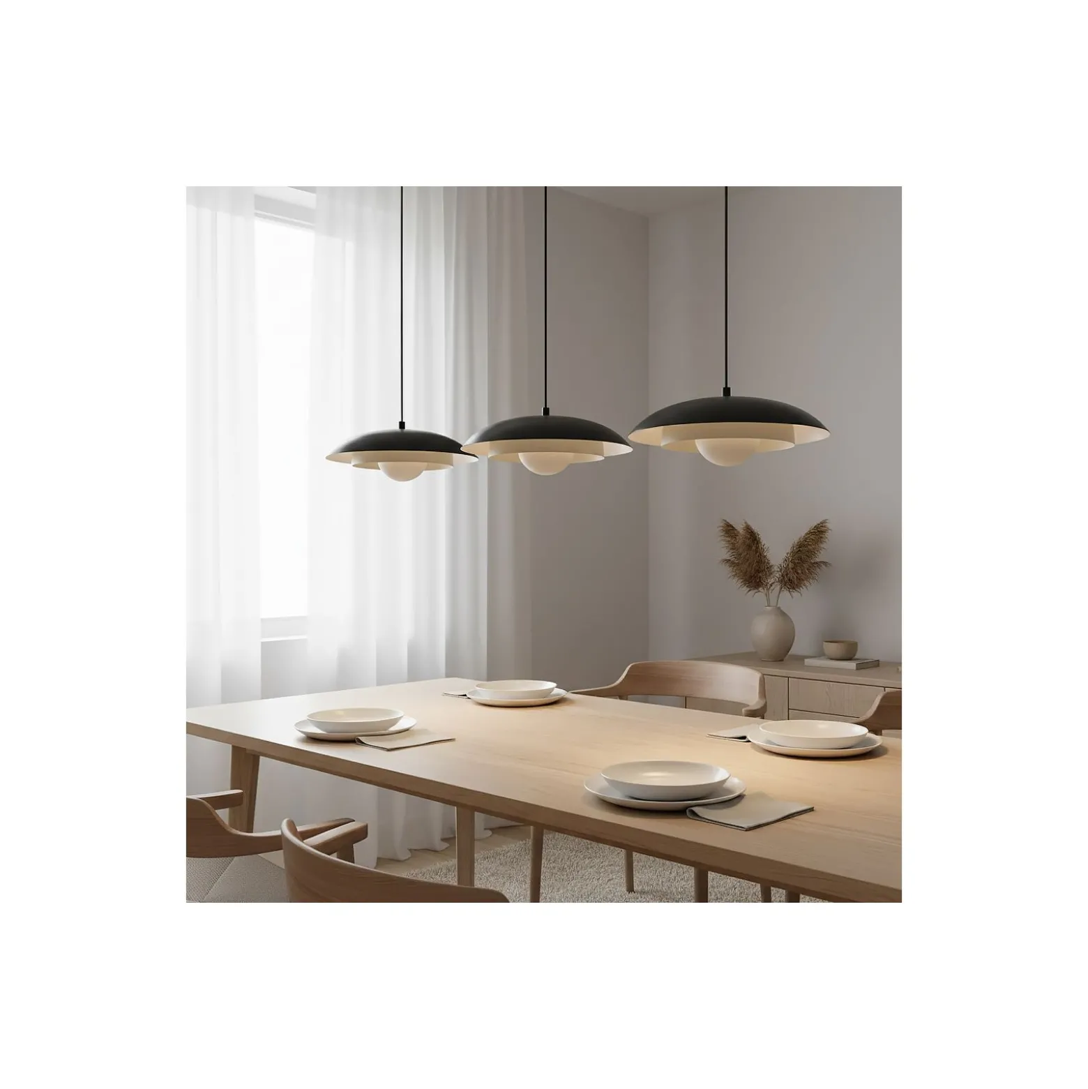 Emibig Pendellampa Skin Stål Svart | Passande för 3x G9 - Max 8W