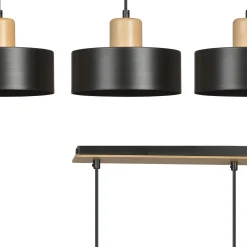 Emibig Pendellampa Torin Stål Svart | Passande för 3x E27 - Max 15W