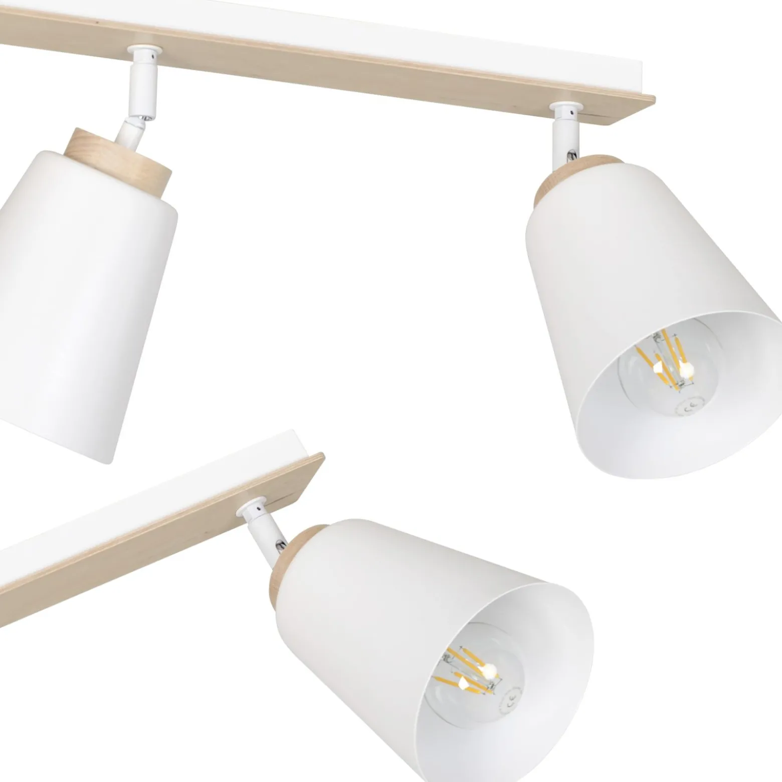 Emibig Taklampa Atlas Stål Vit | Passande för 2x E27 - Max 15W