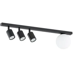 Emibig Taklampa Baster Stål Svart | Passande för 3x GU10 - Max 8W, 1x E14 - Max 10W